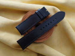 Black Box Calf Leather Curved End Watch Strap For JLC - CUSTOM MADE SERVICE CT3173