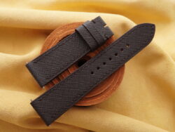 Dark Brown Saffiano Calf Leather Watch Strap - CUSTOM MADE SERVICE CT3187