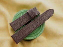 Brown Pebbled Calf Leather Watch Strap - CUSTOM MADE SERVICE CT3197