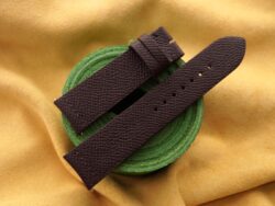Dark Maroon Epsom Calf Leather Curved End Watch Strap For JLC - CUSTOM MADE SERVICE CT3195