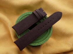 Dark Maroon Epsom Calf Leather Curved End Watch Strap For JLC - CUSTOM MADE SERVICE CT3196