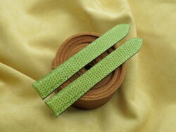 Apple Green Lizard Leather Deployment Watch Strap For Cartier Tank Solo, Large Model - CUSTOM MADE SERVICE CT3212
