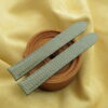 Moss Green Lizard Leather Deployment Watch Strap For Cartier Tank Solo, Large Model - CUSTOM MADE SERVICE CT3214