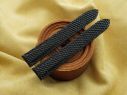 Black Lizard Leather Deployment Watch Strap For Cartier Tank Solo, Large Model - CUSTOM MADE SERVICE CT3217