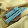 Sky Blue Double Side Crocodile Leather Watch Strap - CUSTOM MADE SERVICE CT3257