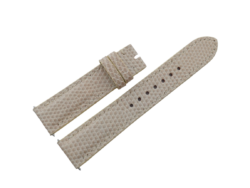 20mm/18mm Off White Lizard Skin Leather Watch Strap #WT14426