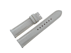 20mm/18mm Off White Lizard Skin Leather Watch Strap #WT14427
