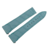 21mm High Grade Matte Sky Blue Crocodile Leather Quickswitch Strap for Cartier Santos Medium 110/90mm #WT14429