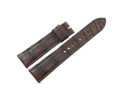 20mm/18mm Brown Genuine CROCODILE Skin Leather Watch Strap #WT14444