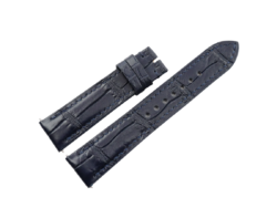 20mm/18mm Navy Blue Genuine CROCODILE Skin Leather Watch Strap #WT14450
