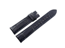 20mm/18mm Navy Blue Genuine CROCODILE Skin Leather Watch Strap #WT14451