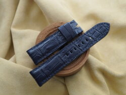 Navy Blue Crocodile Leather Watch Strap For Panerai - CUSTOM MADE SERVICE CT3274