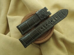 High Grade Glossy Olive Green Leather Watch Strap For Panerai - CUSTOM MADE SERVICE CT3269
