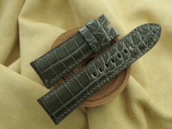 High Grade Glossy Olive Green Leather Watch Strap For Panerai - CUSTOM MADE SERVICE CT3286
