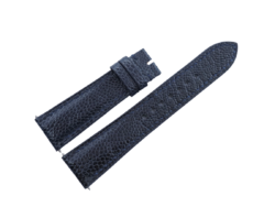 22mm/18mm Dark Navy Blue Genuine Ostrich Skin Leather Watch Strap #WT14454