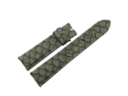 20mm/18mm Olive Green Carp Fish Skin Leather Watch Strap#WT14466
