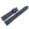19mm/16mm Navy Blue Carp Fish Skin Leather Watch Strap #WT14473