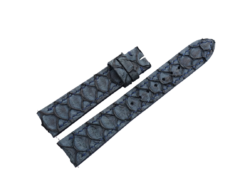 19mm/16mm Navy Blue Carp Fish Skin Leather Watch Strap #WT14473