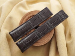 High Grade Black Crocodile Leather Deployment Strap For Breitling - CUSTOM MADE SERVICE CT3316