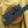 Dark Blue Carp Fish Skin Leather Watch Strap - CUSTOM MADE SERVICE CT3307