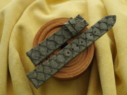 Olive Green Carp Fish Skin Leather Watch Strap - CUSTOM MADE SERVICE CT3292