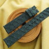 Black Carp Fish Skin Leather Watch Strap For Cartier Tank Solo, Tank Must, Tank Louis - CUSTOM MADE SERVICE CT3300