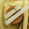 Off White Carp Fish Skin Leather Watch Strap - CUSTOM MADE SERVICE CT3291