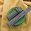 Gray Nubuck Calf Leather Watch Strap - CUSTOM MADE SERVICE CT3340