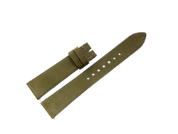 19mm/16mm Olive Green Nubuck Skin Leather Watch Strap 120/70mm #WT14484