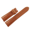 23mm/20mm Cognac Genuine Lizard Skin Leather Watch Strap for Cartier Tank SOLO XL  #WT14497