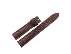 17.5mm/16mm Dark Brown Lizard Leather Watch Strap for Cartier TANK SOLO SMALL #WT14504