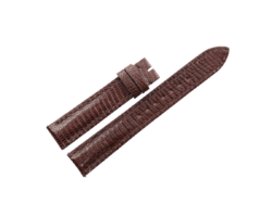 17.5mm/16mm Dark Brown Lizard Leather Watch Strap for Cartier TANK SOLO SMALL #WT14503