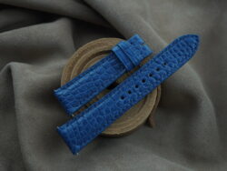 Blue Crocodile Leather Watch Strap - CUSTOM MADE SERVICE CT3343