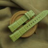 Pear Green Crocodile Leather Watch Strap - CUSTOM MADE SERVICE CT3350