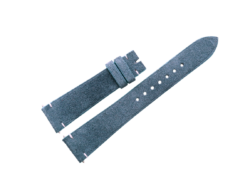 20mm/16mm Blue Suede Calf Leather Watch Strap 125/75mm #WT14488