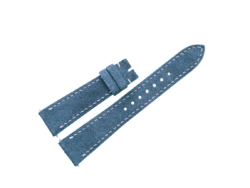 20mm/16mm Blue Suede Calf Leather Watch Strap 120/70mm #WT14489