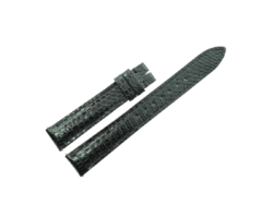 16mm/14mm Black Genuine Lizard Leather Watch Strap for Cartier Tank Must Small / Tank Louis Small / Ronde 29mm #WT14508